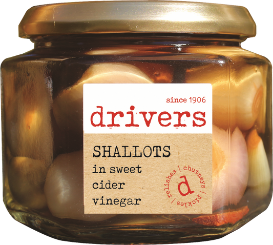 Drivers Shallots In Sweet Cider Vinegar 350G