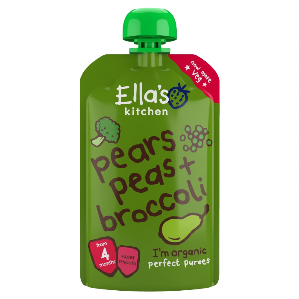 Ella's Kitchen Broccoli, Pears & Peas 120G