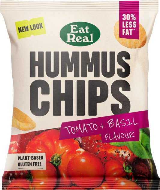 Eat Real Hummus Chips - Tomato & Basil 22G