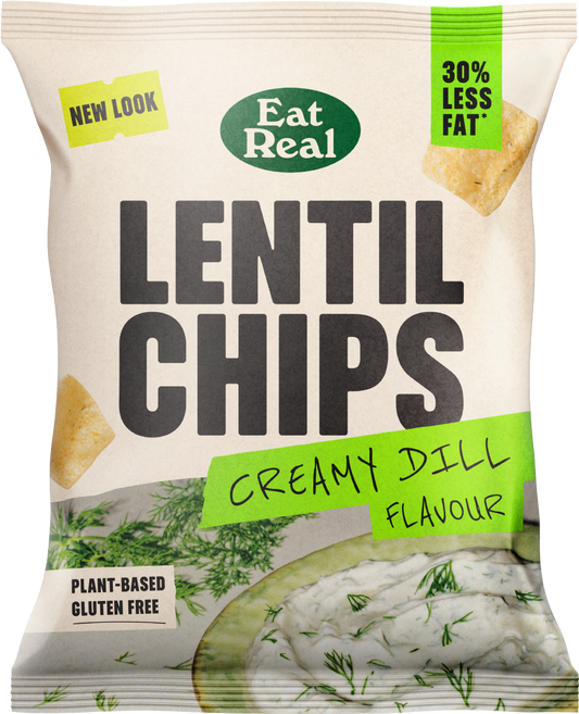 Eat Real Lentil Chips - Creamy Dill 40G