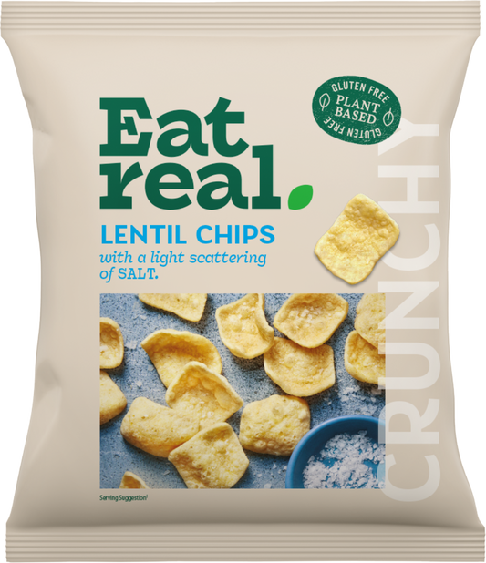 Eat Real Lentil Chips - Salted 40G