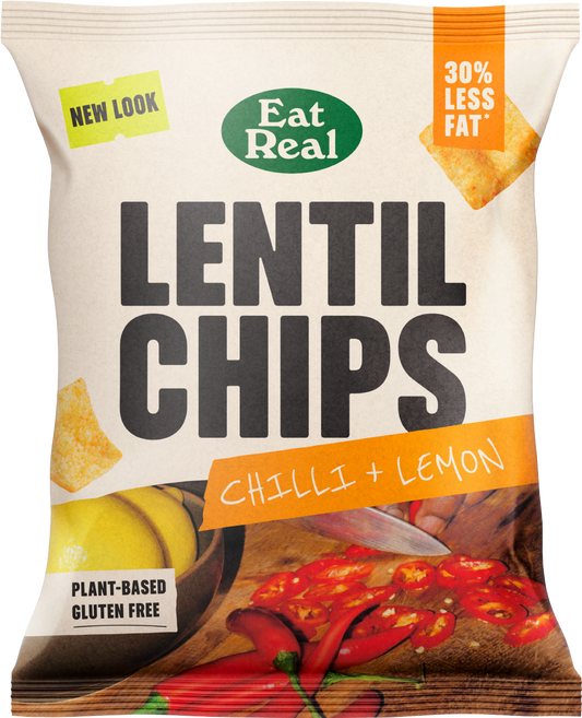 Eat Real Lentil Chips - Chilli & Lemon 40G