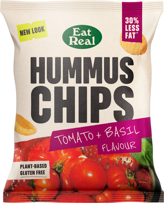 Eat Real Hummus Chips - Tomato & Basil 45G