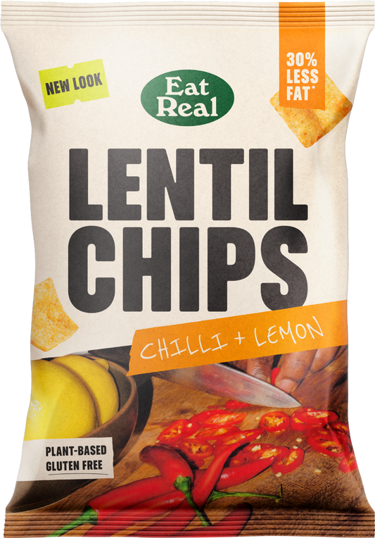 Eat Real Lentil Chips - Chilli & Lemon 95G