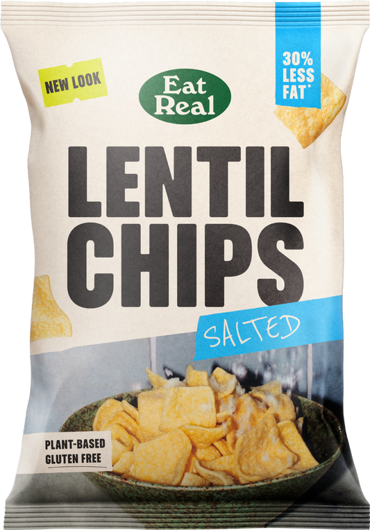 Eat Real Lentil Chips - Salted 95G
