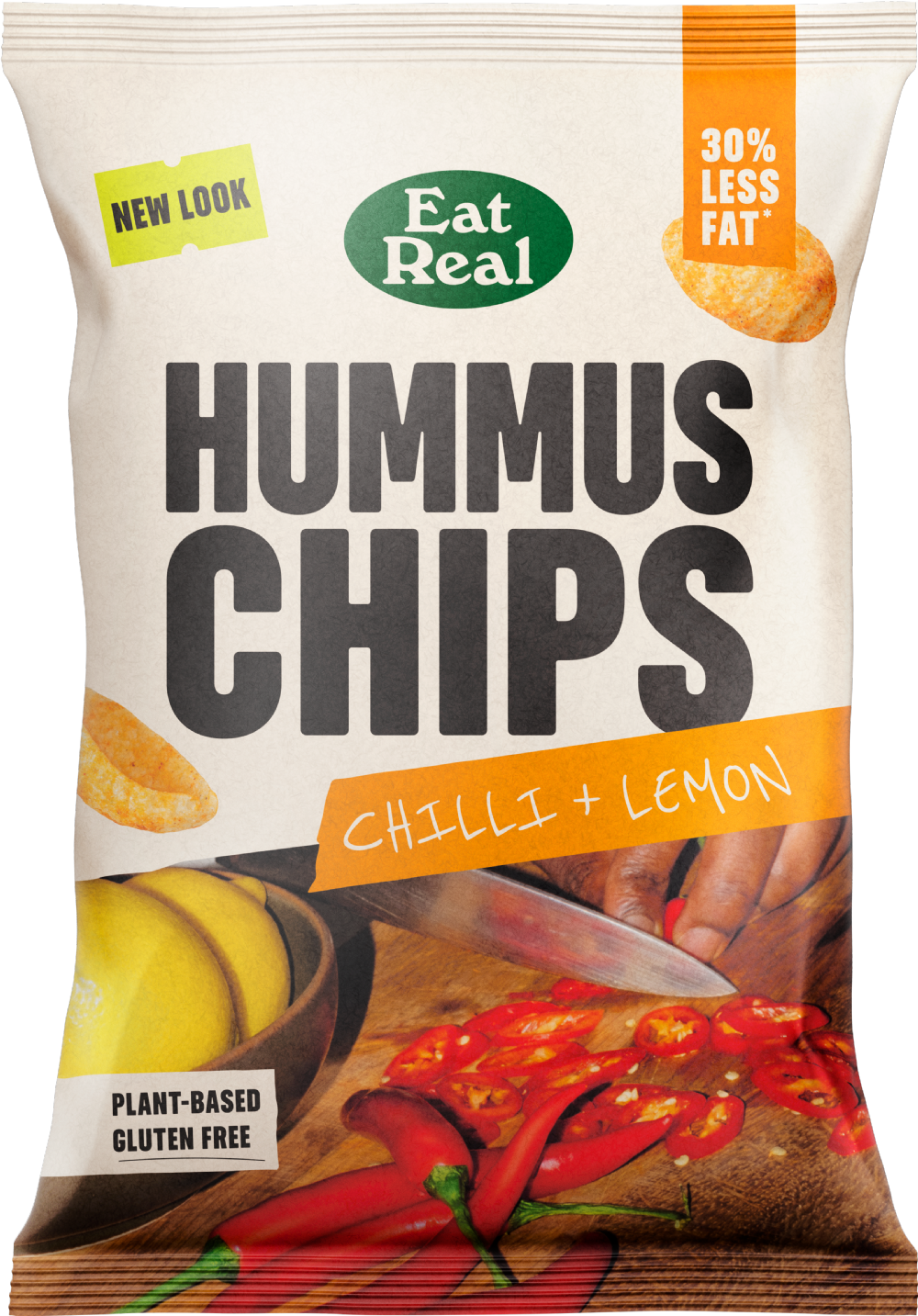 Eat Real Hummus Chips - Chilli & Lemon 110G