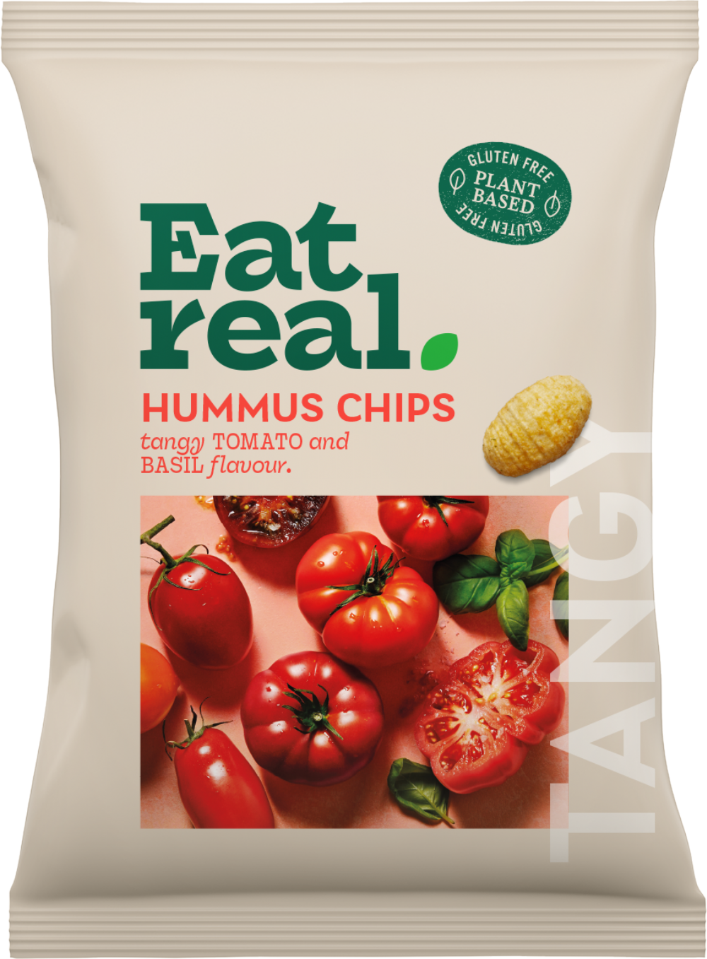 Eat Real Hummus Chips - Tangy Tomato & Basil Flavour 110g