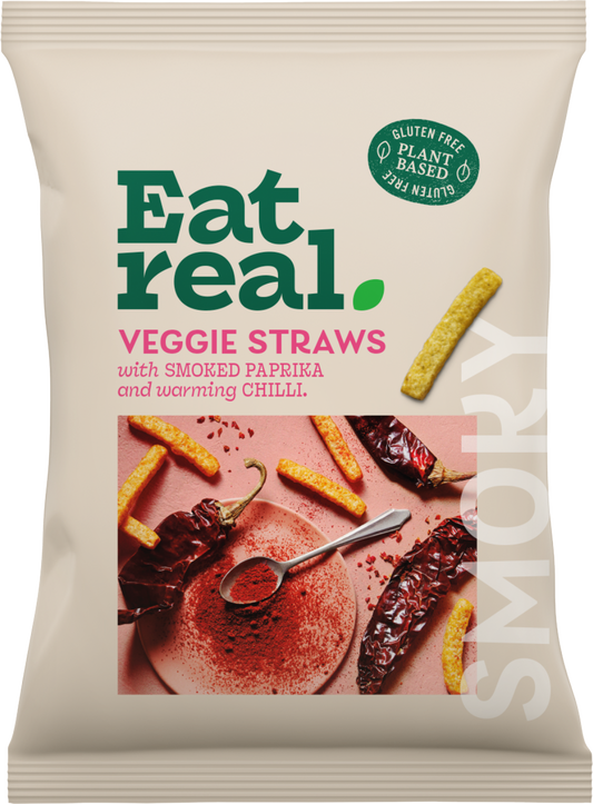 Eat Real Veggie Straws - Smoked Paprika & Warming Chilli 110g