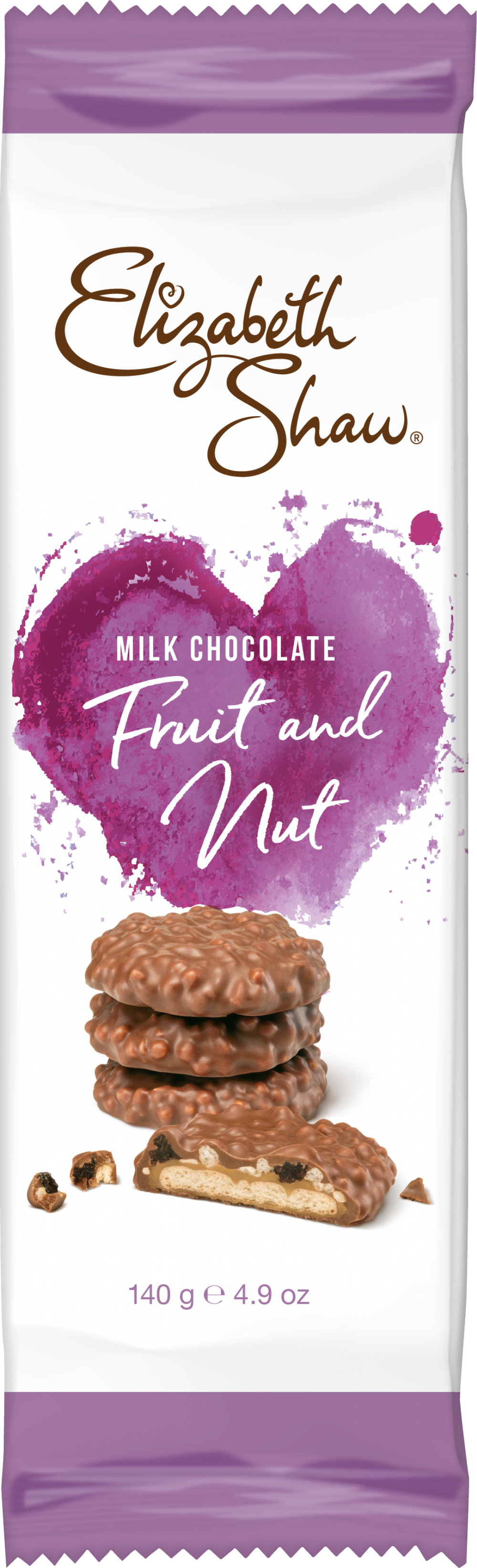 Elizabeth Shaw Milk Chocolate Fruit & Nut Biscuits 140g