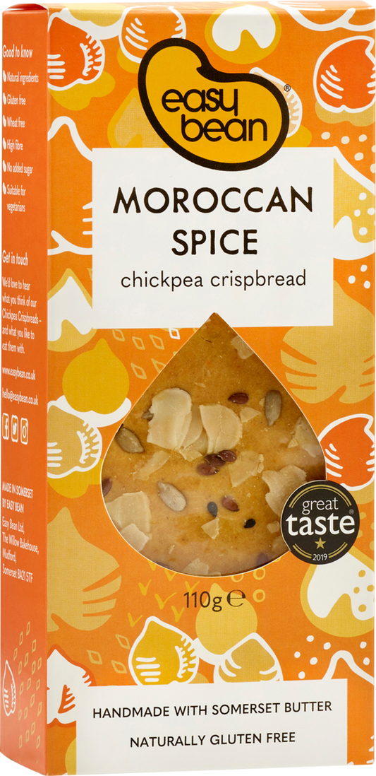 Easy Bean Moroccan Spice - Chickpea Crispbread 110G