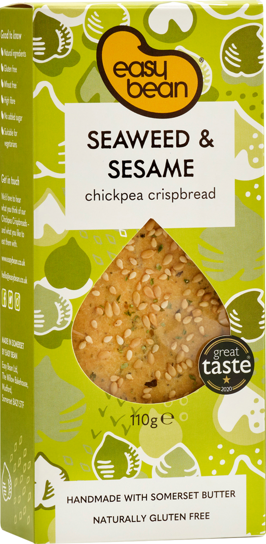 Easy Bean Seaweed & Sesame - Chickpea Crispbread 110G