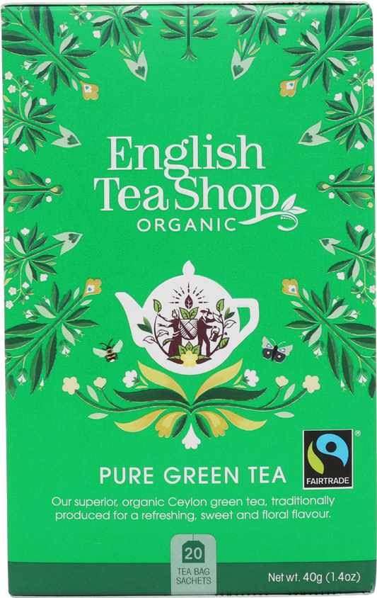 English Tea Shop 20 Pure Green Tea Sachets 40G
