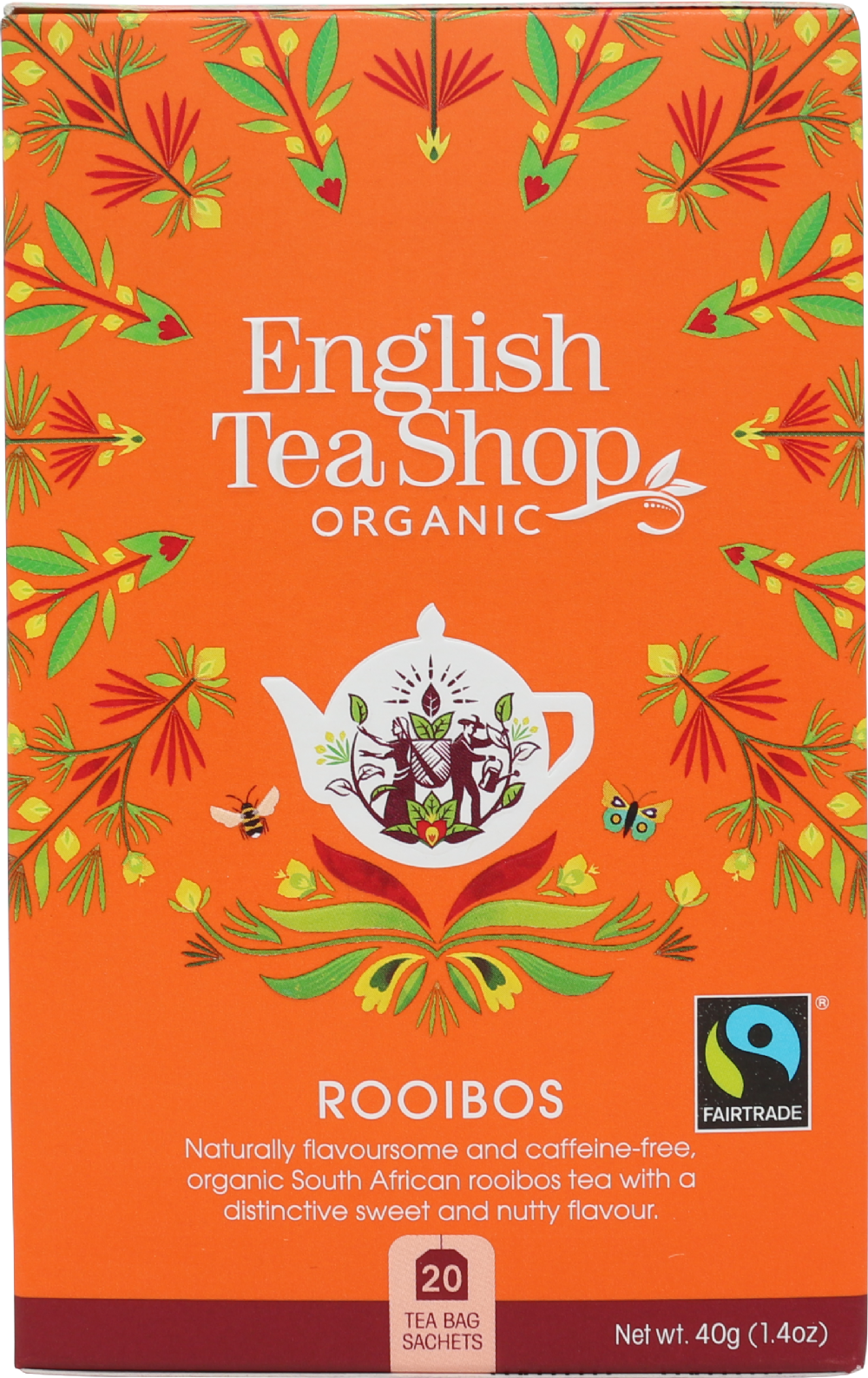 Ets Tea English Tea Shop 20 Rooibos Sachets 40G – London Food Hall