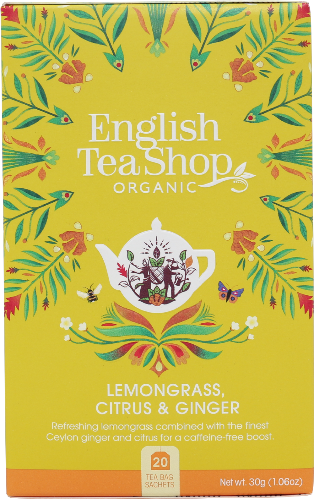 English Tea Shop 20 Lemongrass, Citrus & Ginger Sachets 30G