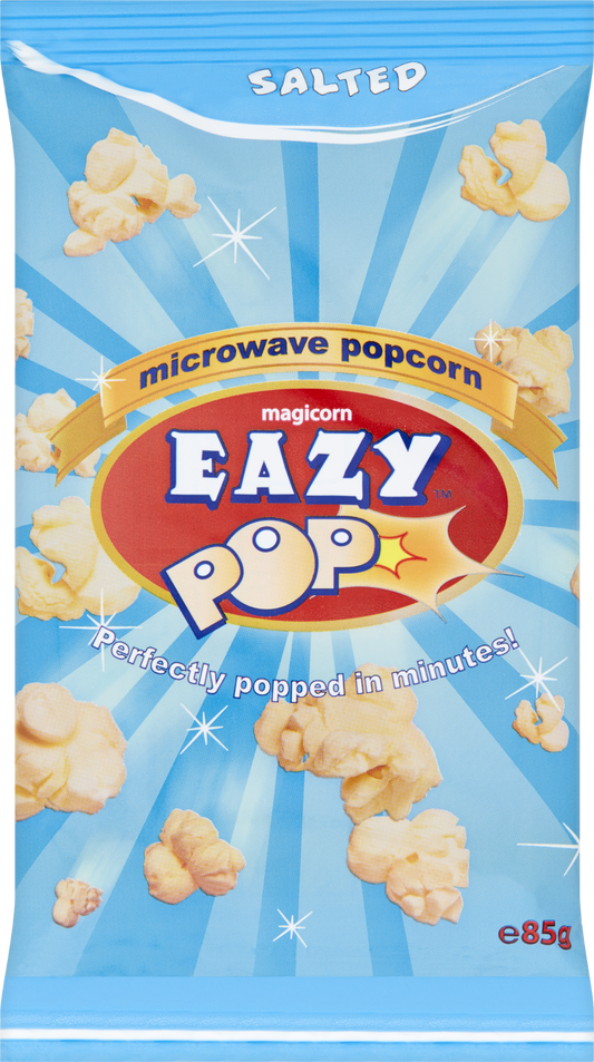 Eazy Pop Microwave Popcorn - Salted 85G
