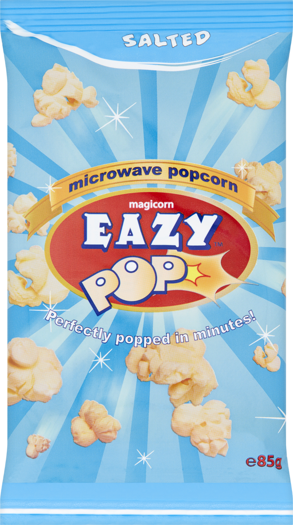 Eazy Pop Microwave Popcorn - Salted 85g