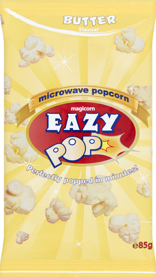 Eazy Pop Microwave Popcorn - Butter 85G