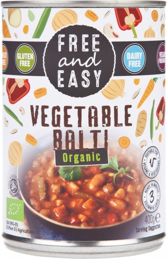 Free And Easy Organic Vegetable Balti 400G
