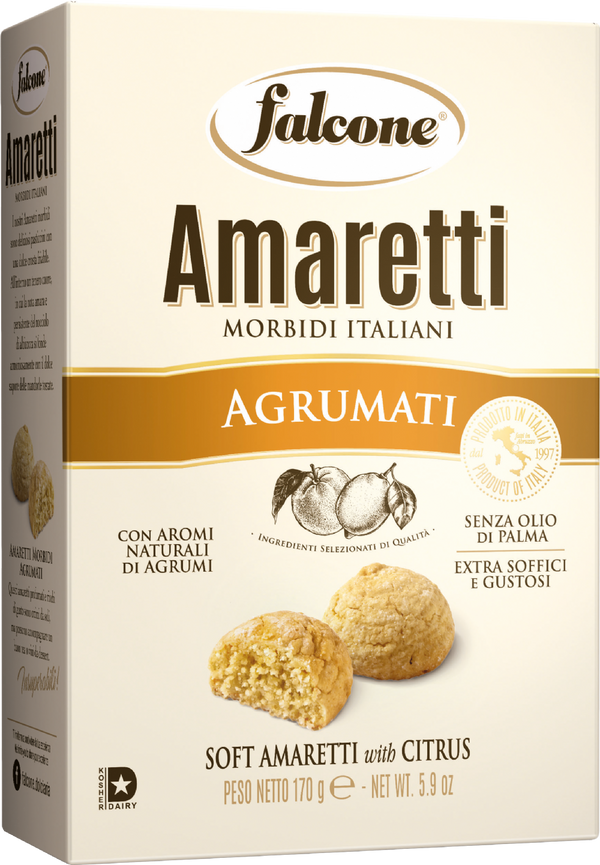 Falcone Italian Soft Amaretti With Citrus 170g