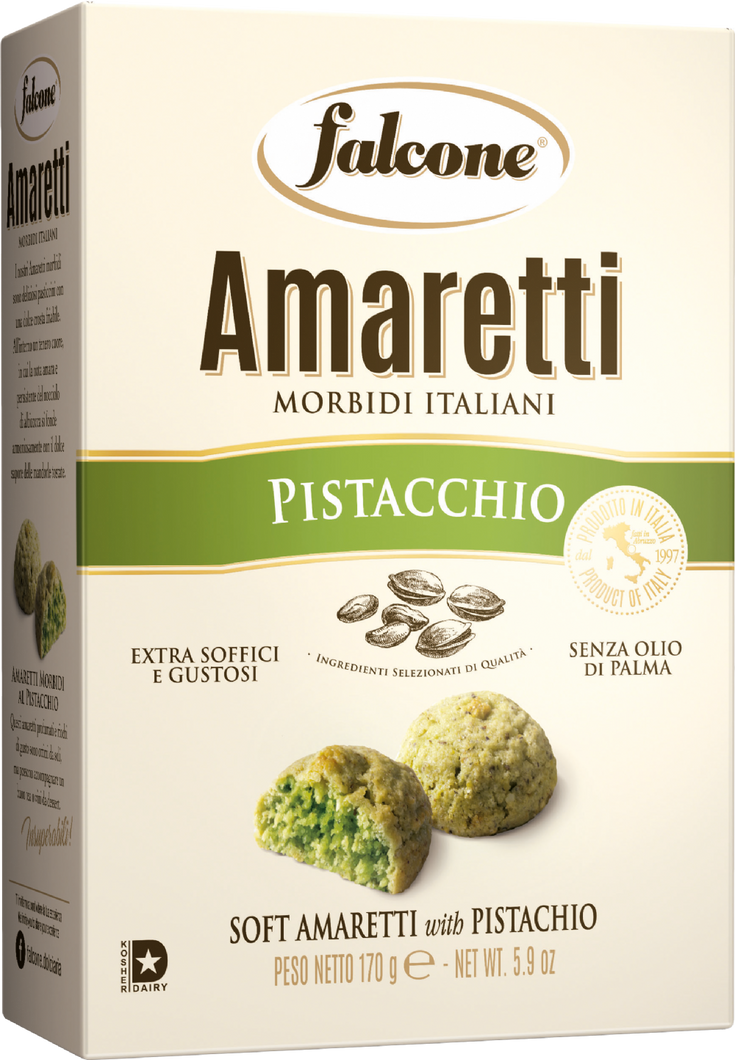 Falcone Italian Soft Amaretti With Pistachio 170g