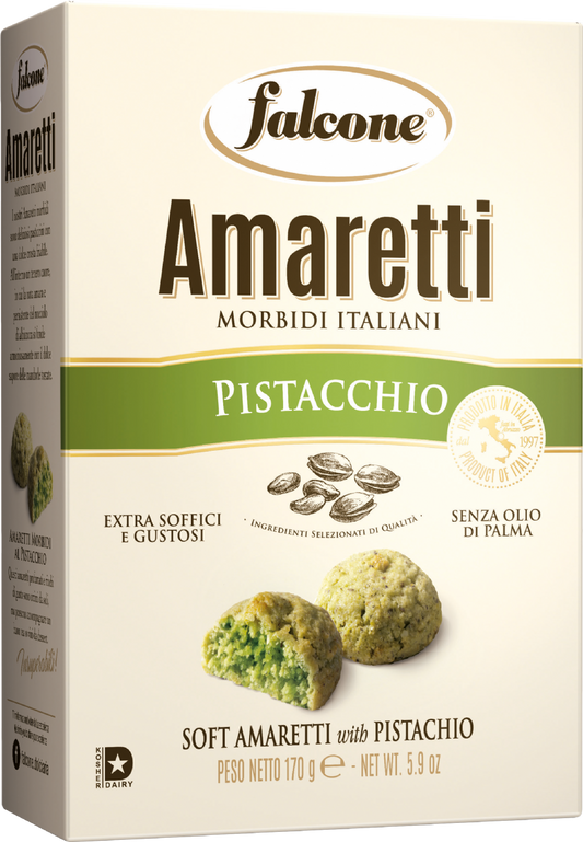 Falcone Italian Soft Amaretti With Pistachio 170G