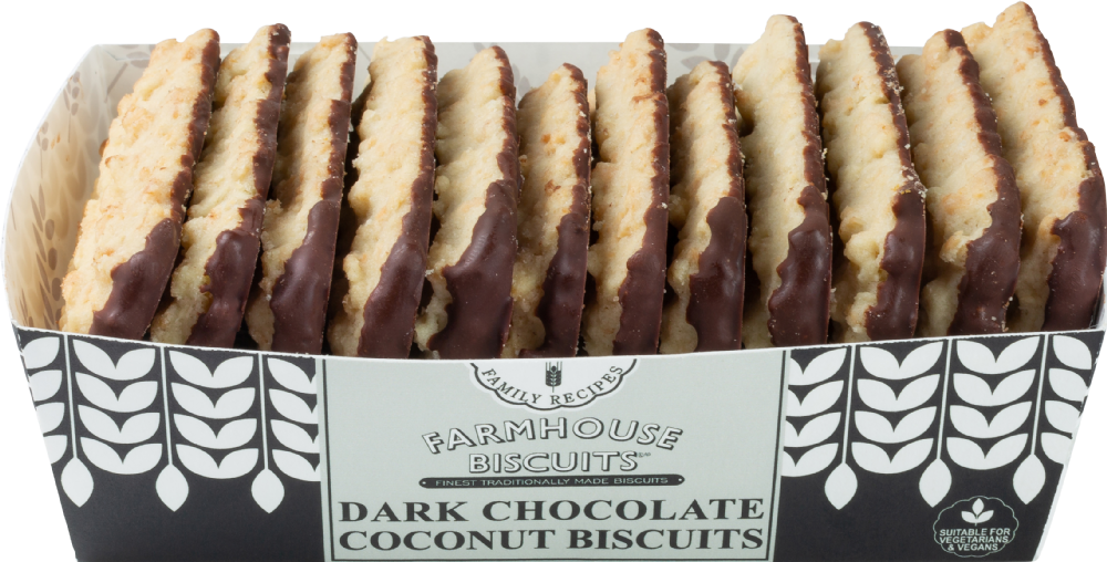 Farmhouse Biscuits Dark Chocolate Coconut Biscuits 150G