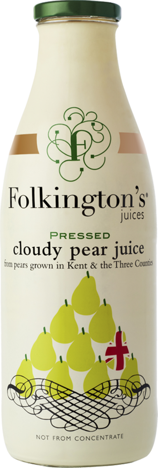 Folkington's Pressed Cloudy Pear Juice 1000ml