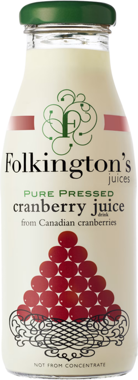 Folkington's Pure Pressed Cranberry Juice 250ml