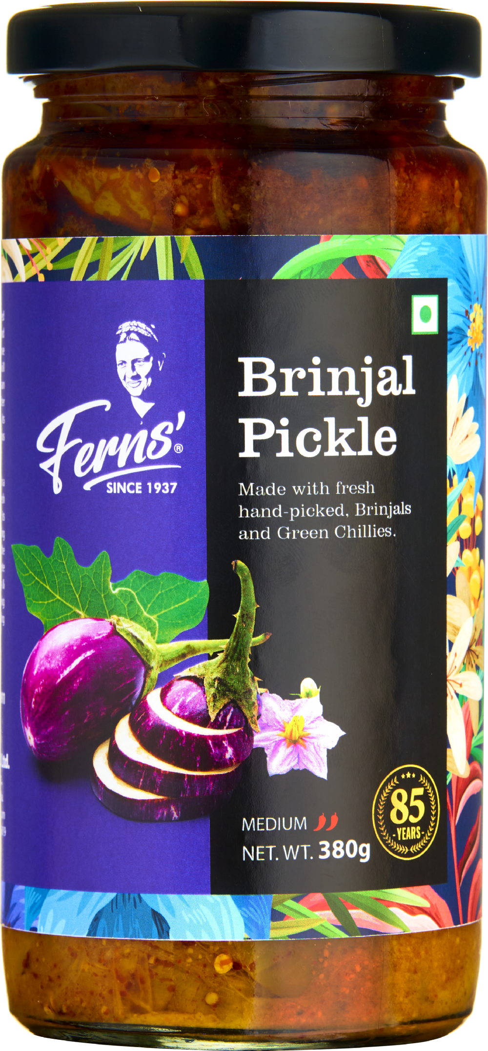 Ferns' Brinjal Pickle 380g