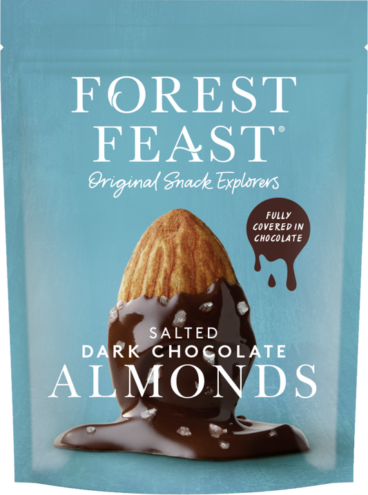 Forest Feast Salted Dark Chocolate Almonds 120G