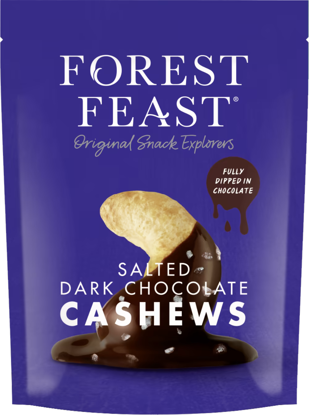 Forest Feast Salted Dark Chocolate Cashews 120g