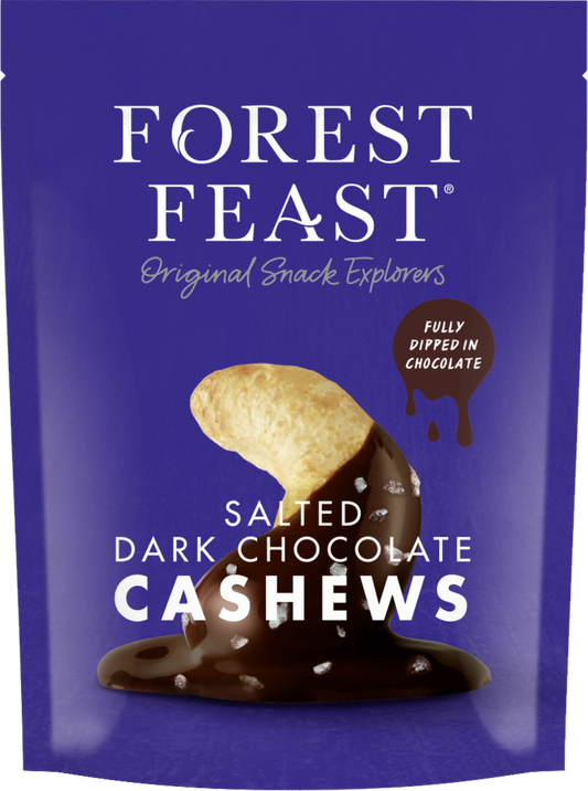 Forest Feast Salted Dark Chocolate Cashews 120G