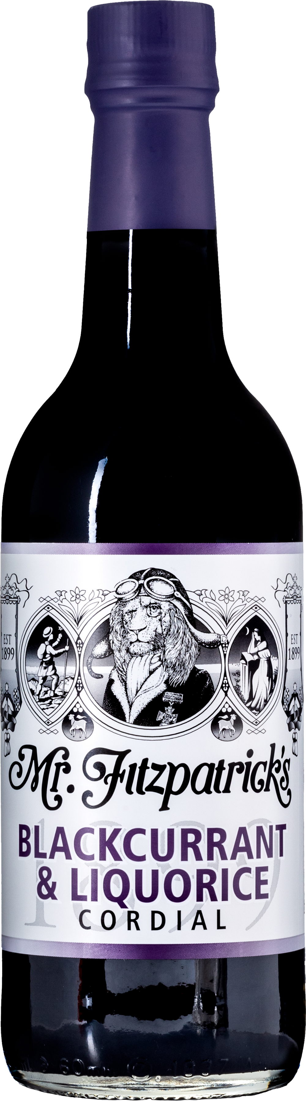 Mr Fitzpatrick's Blackcurrant & Liquorice Cordial 500Ml