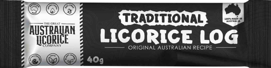 The Great Australian Licorice Company Traditional Licorice Log 40G