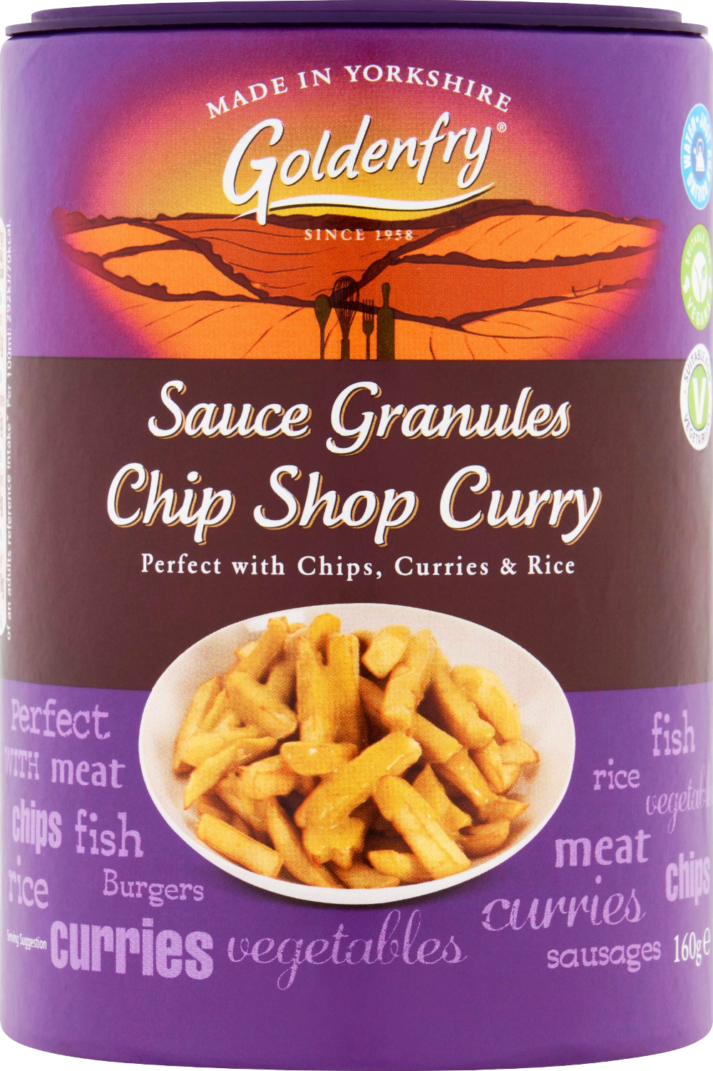 Goldenfry Sauce Granules - Chip Shop Curry 160G