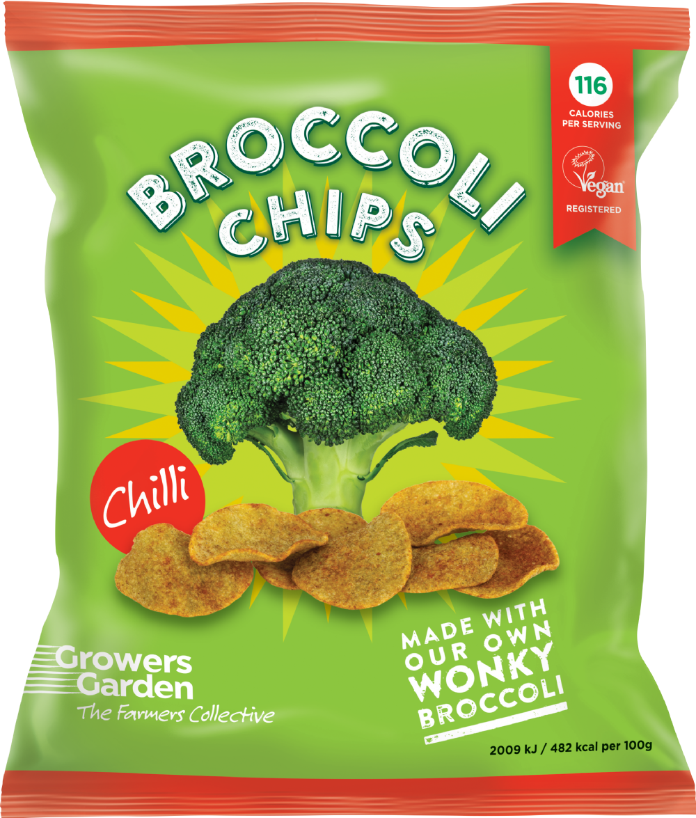 Growers Garden Broccoli Chips - Chilli 84G