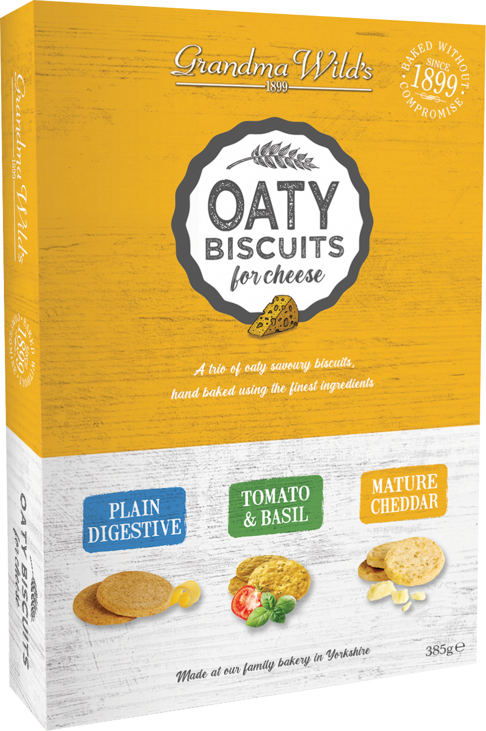 Grandma Wild's Oaty Biscuits for Cheese Selection 385g
