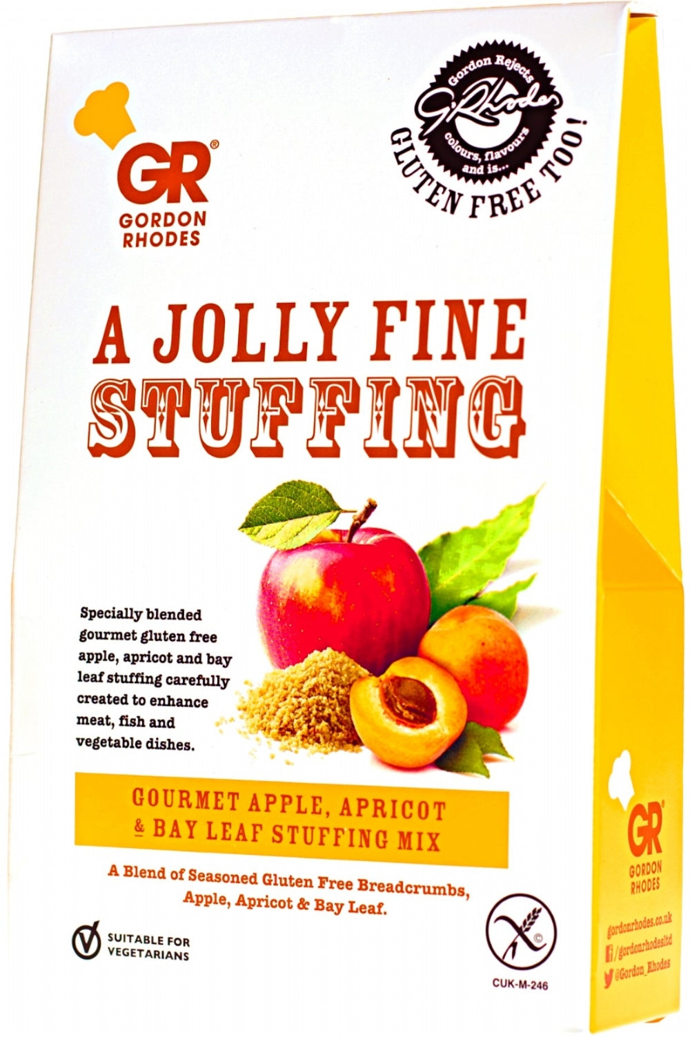 Gordon Rhodes Gluten Free Gourmet Apple, Apricot & Bay Leaf Stuffing Mix 125G