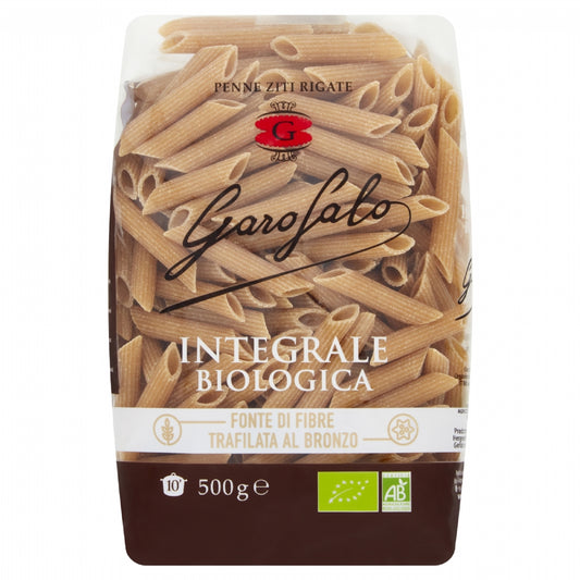 Garofalo Organic Whole Wheat Penne Ziti Rigate 500G