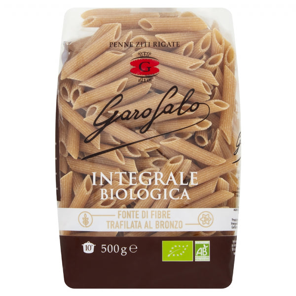 Garofalo Organic Whole Wheat Penne Ziti Rigate 500G