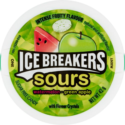 Ice Breakers Sours - Watermelon / Green Apple 42G
