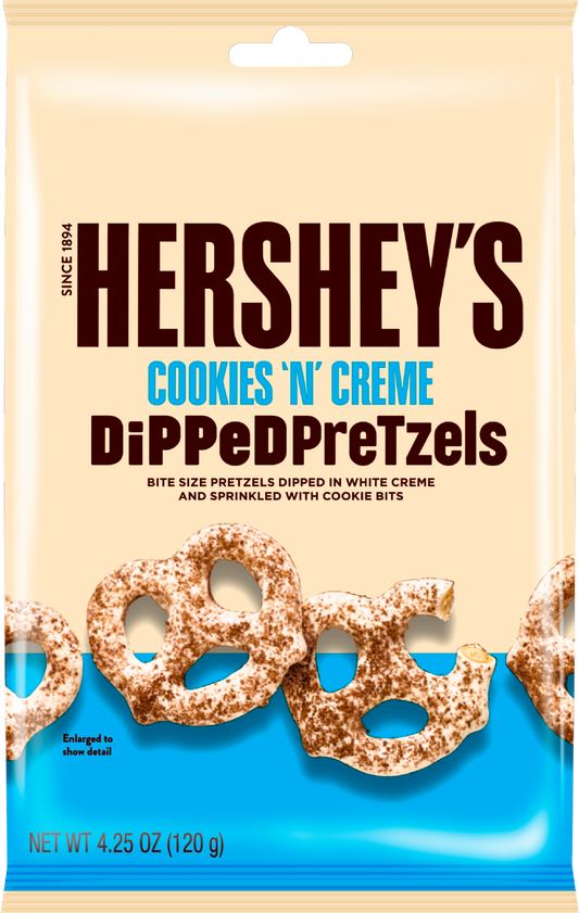 Hershey's Cookies 'N' Creme Dipped Pretzels 120G