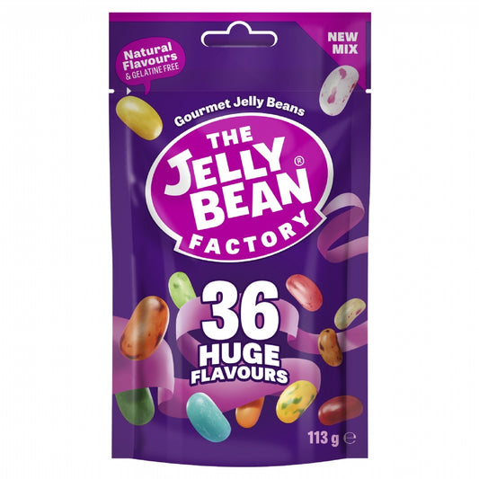 The Jelly Bean Factory 36 Huge Flavours Mix Pouch 113G