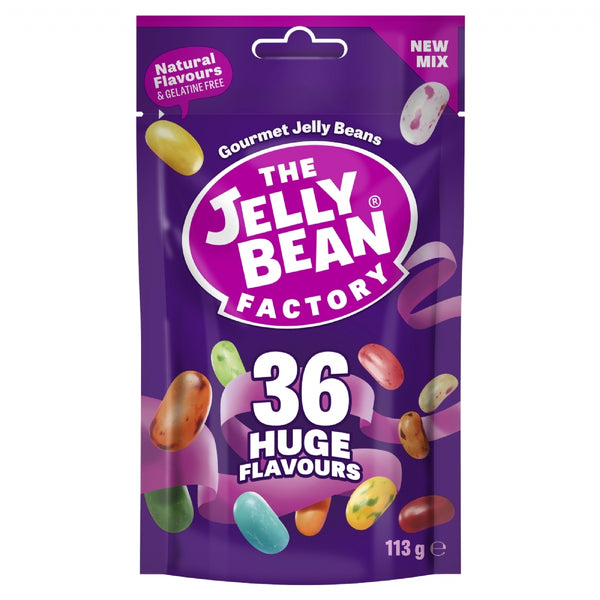 The Jelly Bean Factory 36 Huge Flavours Mix Pouch, 113g
