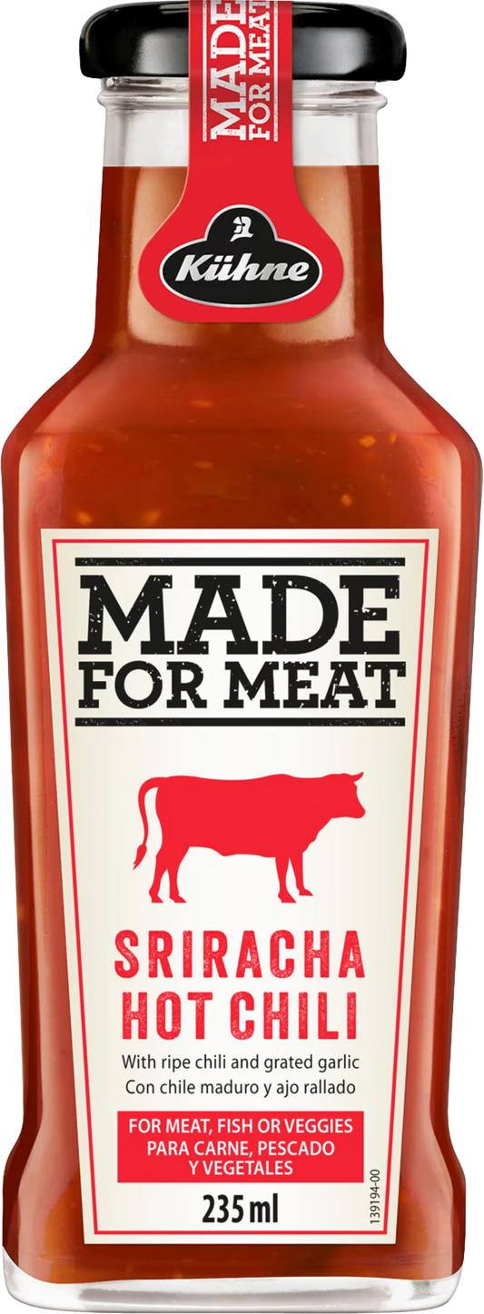 Kuhne Made for Meat - Sriracha Hot Chilli Sauce, 235ml