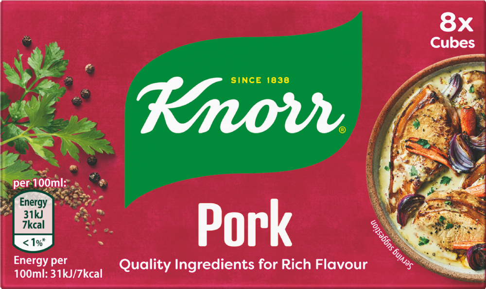 Knorr Stock Cubes - Pork 80G