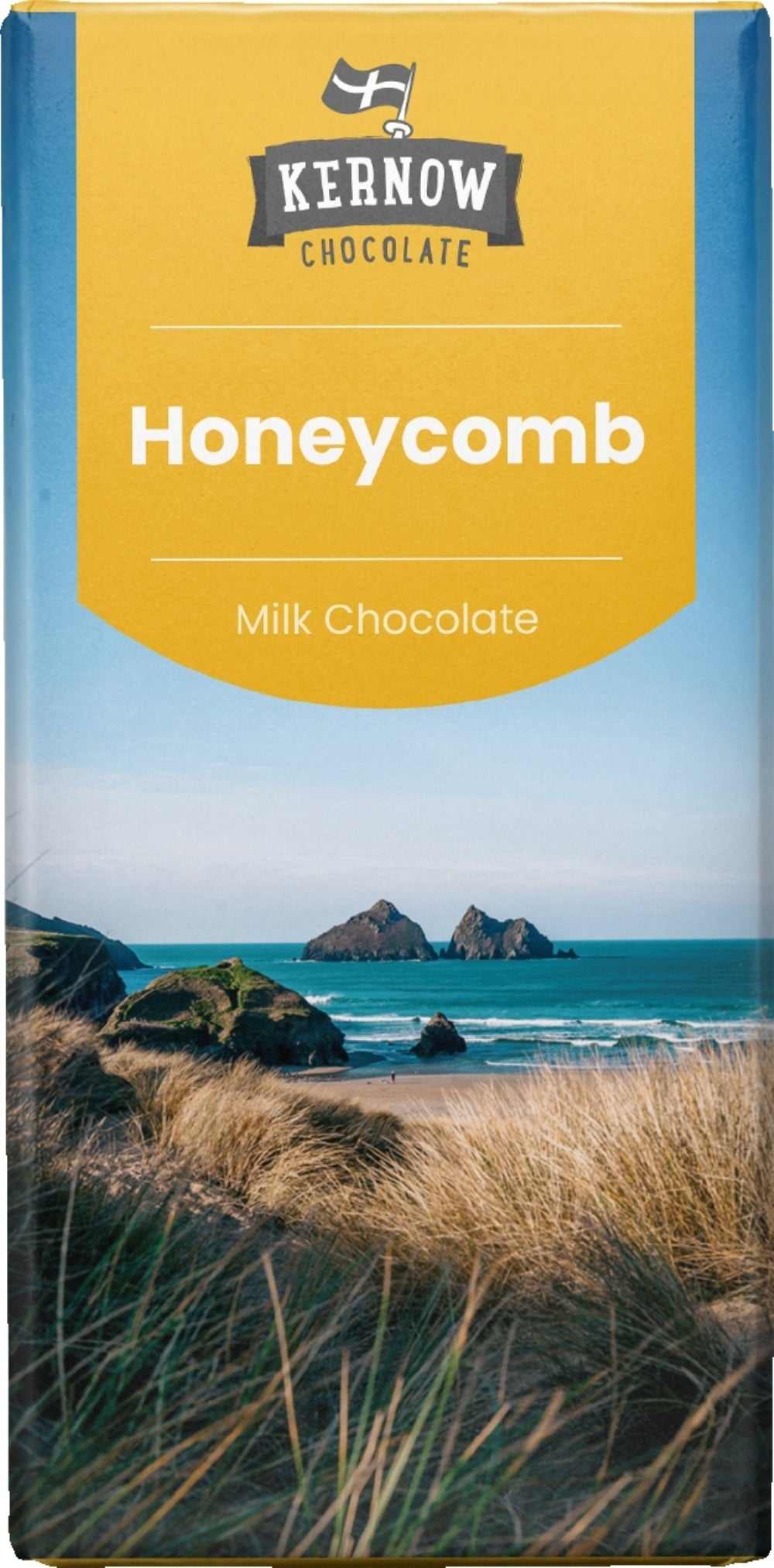 Kernow Chocolate Honeycomb Milk Chocolate Bar 95G