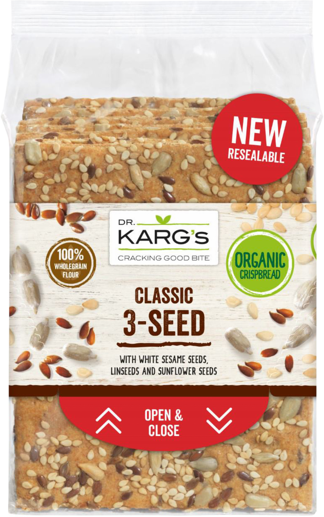 Dr. Karg's Classic 3 Seed Crispbread 200G