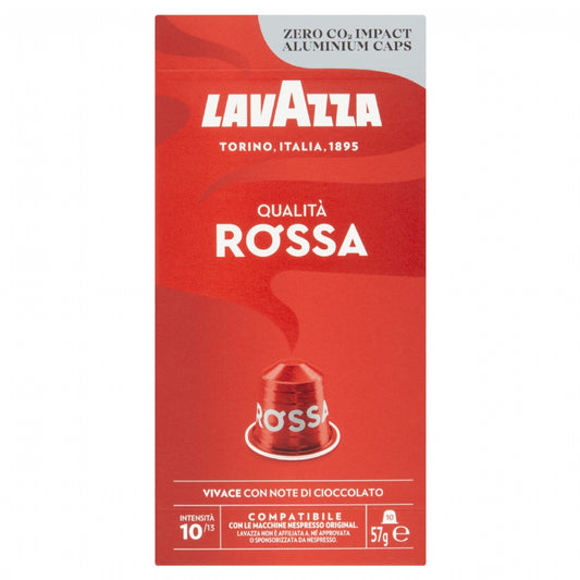 Lavazza Qualita Rossa Nespresso Compatible Capsules 57G