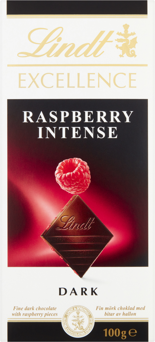Lindt Excellence Dark Raspberry Intense Bar 100G